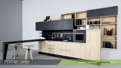 Archviz Furniture - Kitchen Set Vol 1 