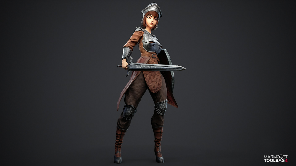 Stylized Knight Girl 