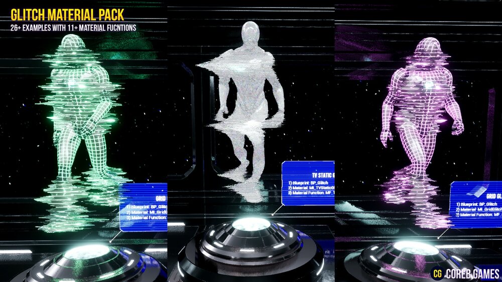 Glitch Material Pack 