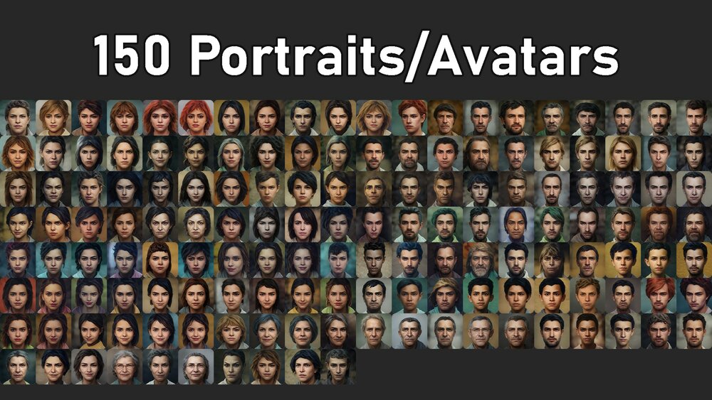 150 Avatar Portraits 