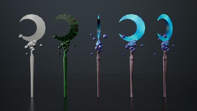 Hand-Painted Low-Poly Fantasy Weapons VOL.01 