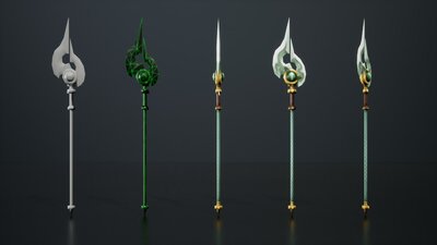 Hand-Painted Low-Poly Fantasy Weapons VOL.01 