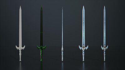 Hand-Painted Low-Poly Fantasy Weapons VOL.01 