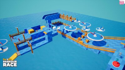 Parkour Race - Multiplayer Blueprint Game Template - Platformer - By Kekdot 