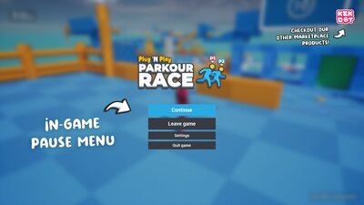 Parkour Race - Multiplayer Blueprint Game Template - Platformer - By Kekdot 