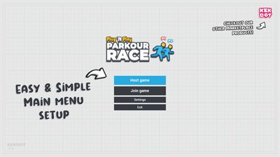 Parkour Race - Multiplayer Blueprint Game Template - Platformer - By Kekdot 