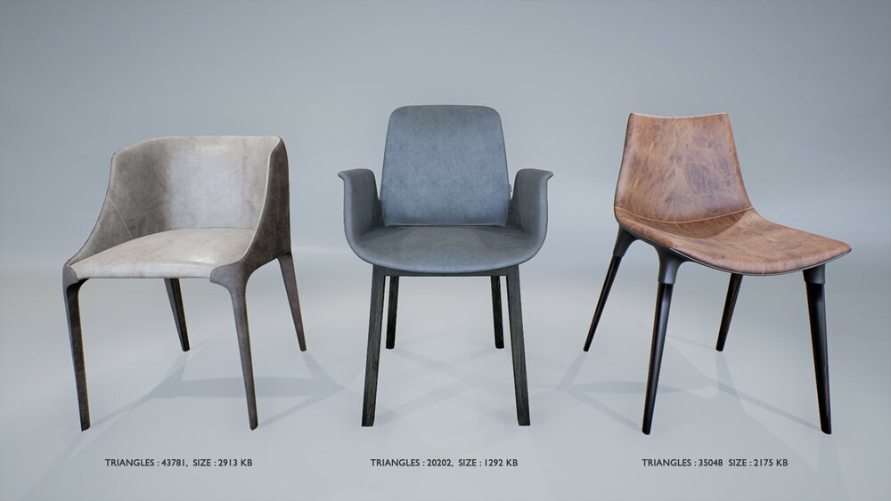 Contemporary Modern Chairs Pack 