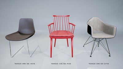 Contemporary Modern Chairs Pack 