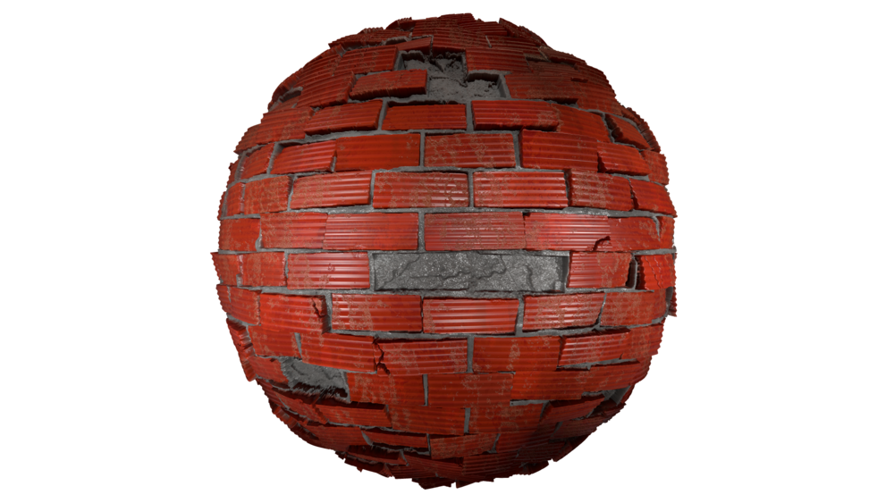 4K Realistic PBR 20 Pcs Brick Material Pack V2 