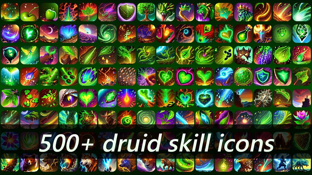 500+ druid skill icons 