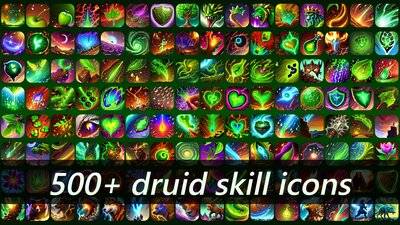 500+ druid skill icons 