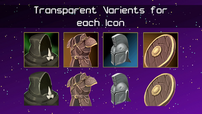 Hand Painted Armor & Equipment Icons 