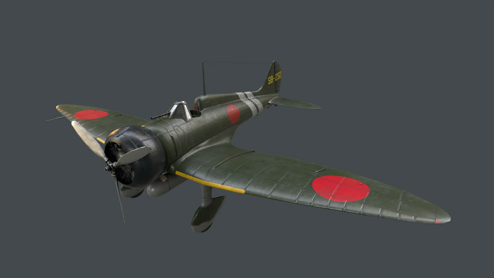 Japanese A5M WWII Fighter 