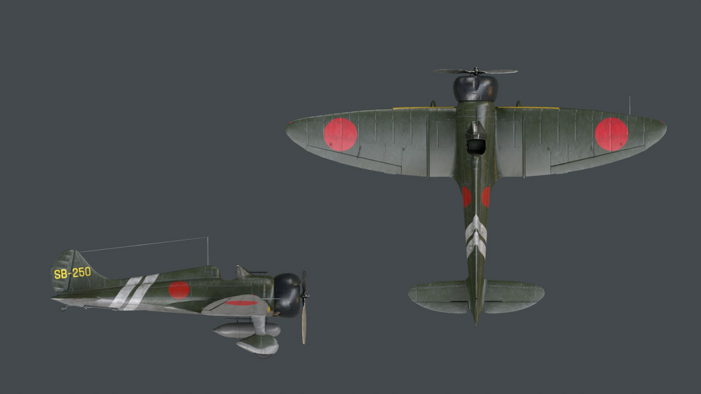 Japanese A5M WWII Fighter 