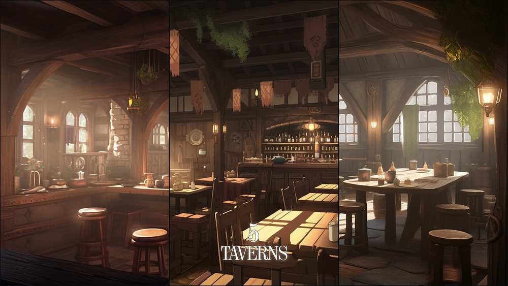 BACKGROUNDS. Fantasy set 