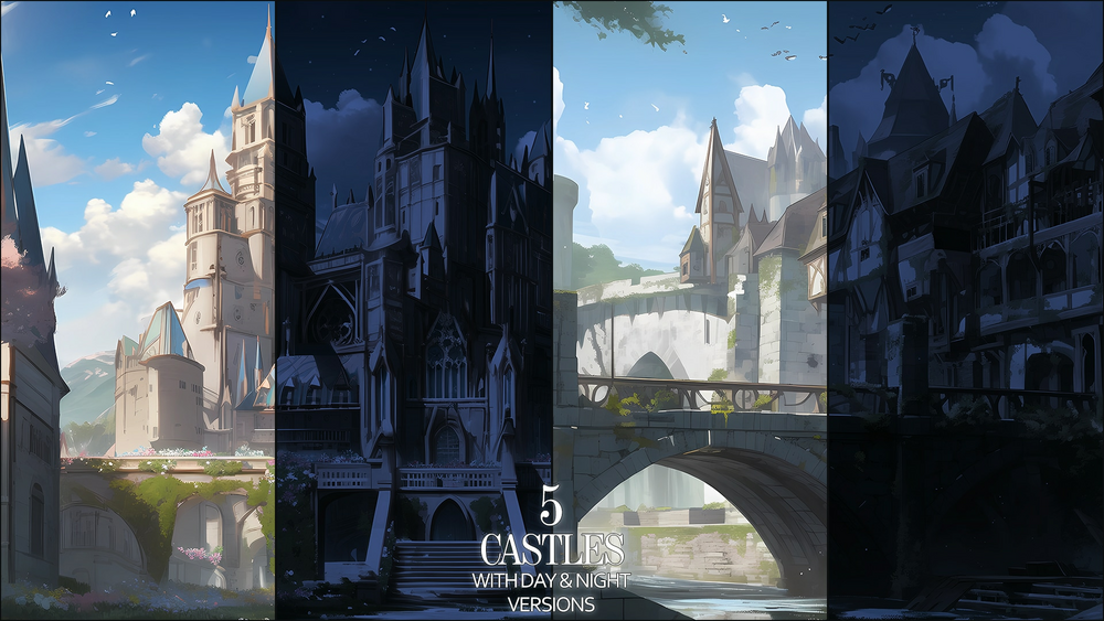 BACKGROUNDS. Fantasy set 