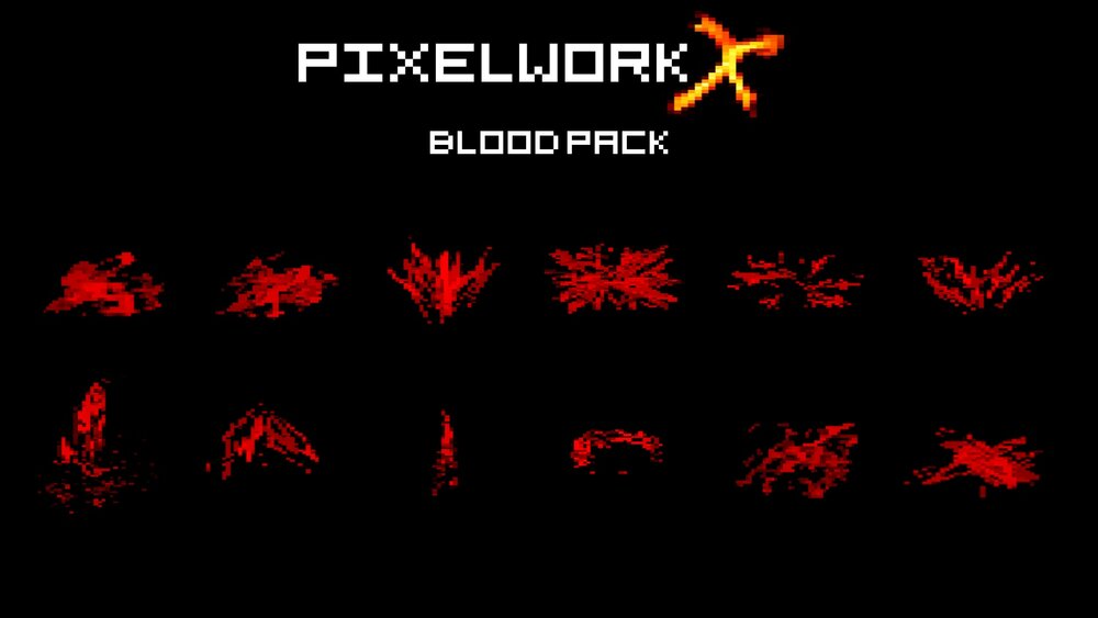 Pixel Fx - Blood Pixel art effects + Decals 