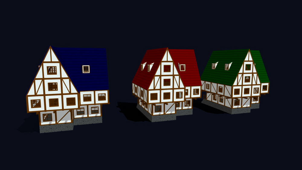 Modular House Pack - Low Poly Voxel Buildings 