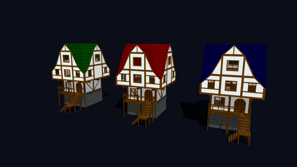 Modular House Pack - Low Poly Voxel Buildings 