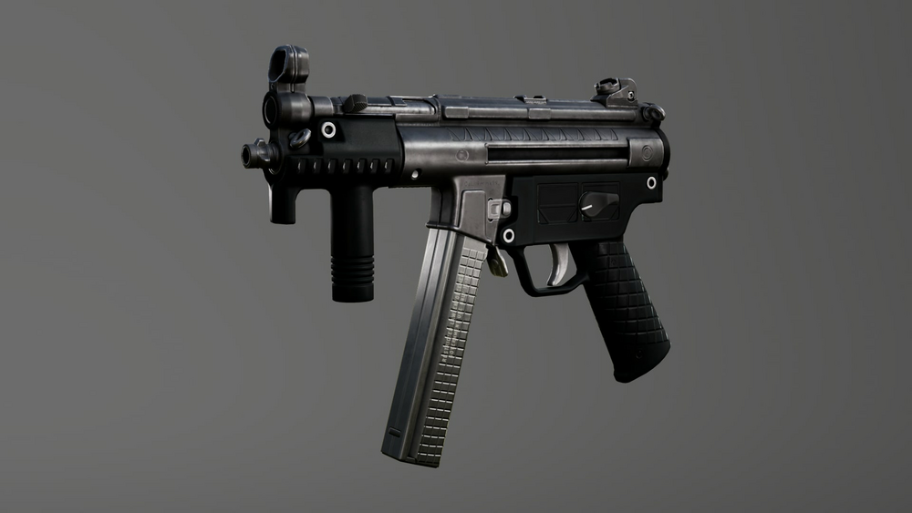 Animated FPS Navy SMG Weapon Pack 