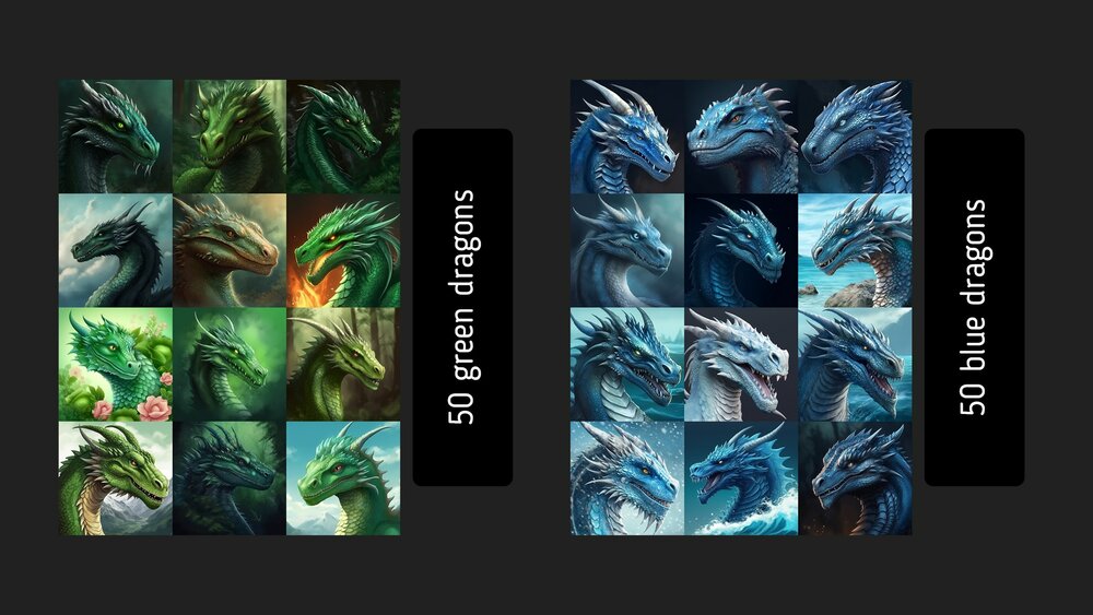 500 Dragon Avatars BIG SET 