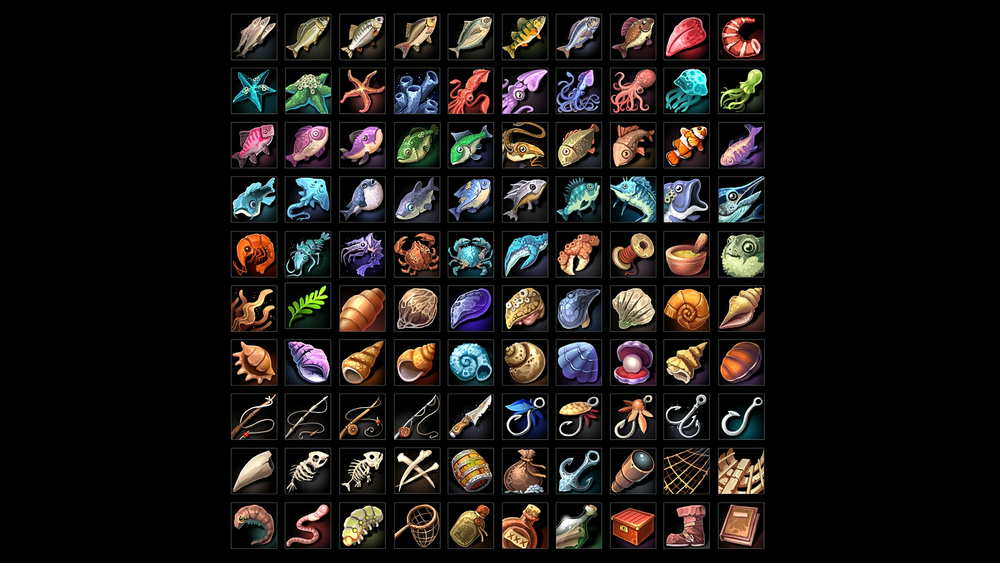 RPG Fishing Icons 