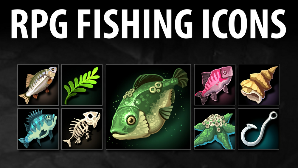 RPG Fishing Icons 