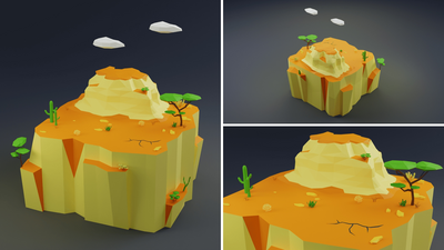 Low Poly Worlds Islands Exteriors Pack 