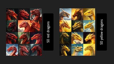 500 Dragon Avatars BIG SET 