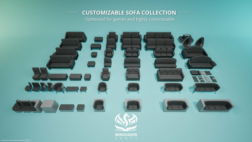 Customizable Chairs Vol. 4 - Sofas 