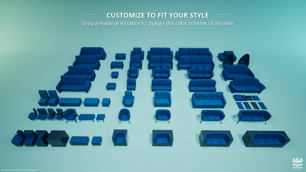 Customizable Chairs Vol. 4 - Sofas 