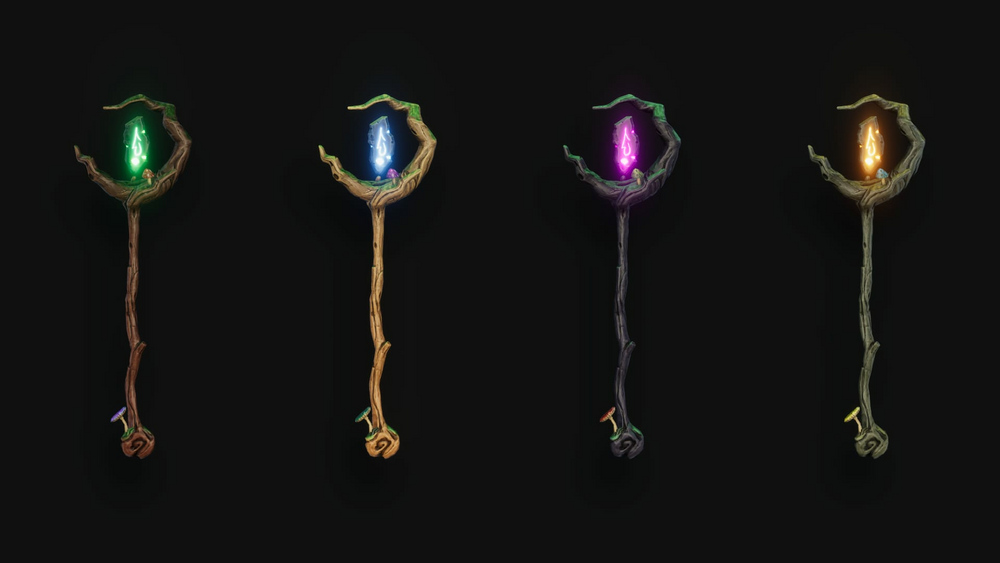 Stylized Staves - RPG Weapons 