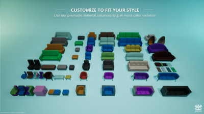 Customizable Chairs Vol. 4 - Sofas 