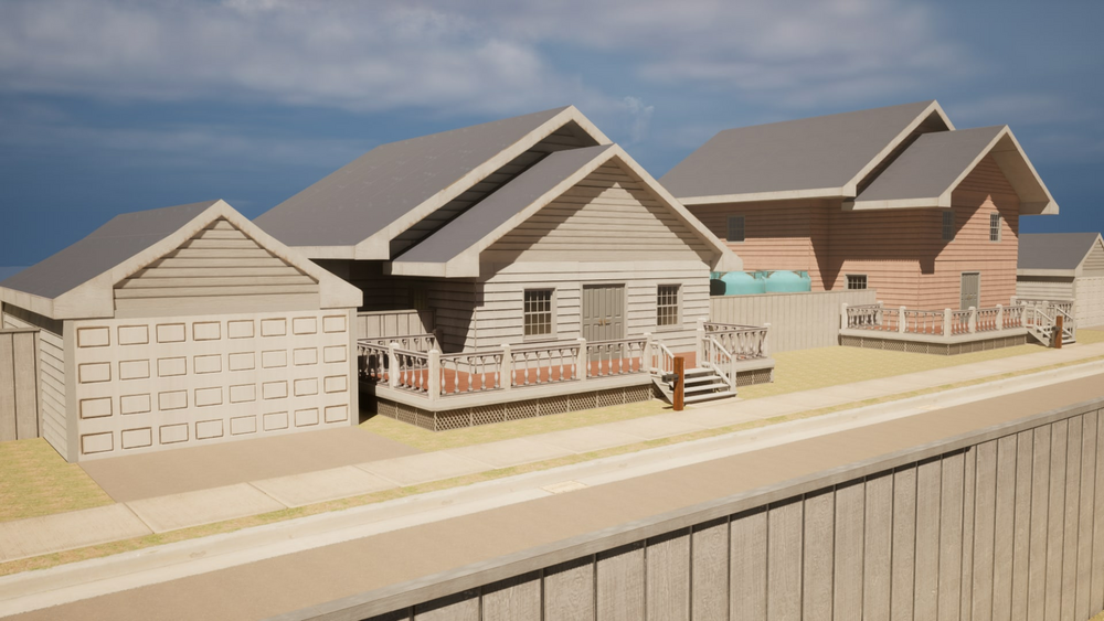 Suburban Environment Prop Pack (w/Interiors) 