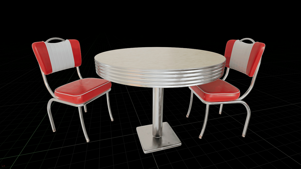 Retro Restaurant  Diner 50s Furniture Bundle 