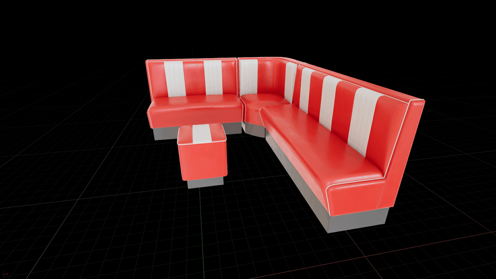 Retro Restaurant  Diner 50s Furniture Bundle 