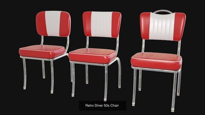 Retro Restaurant  Diner 50s Furniture Bundle 