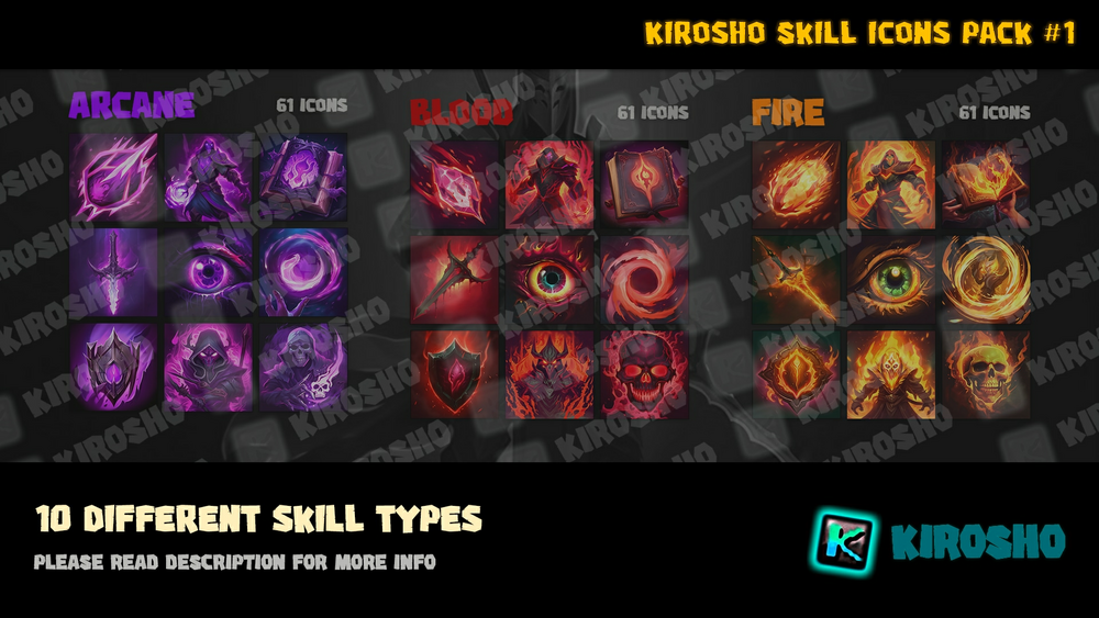 Kirosho Skill Icons Pack #1 