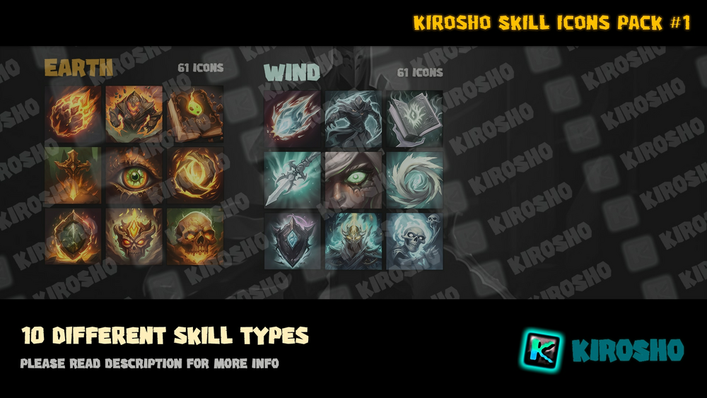 Kirosho Skill Icons Pack #1 