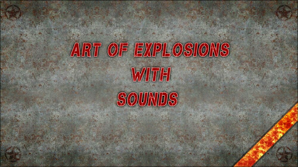 Art of Explosions with Sounds 