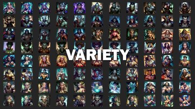 400 Fantasy Hero Portraits Vol. 1 