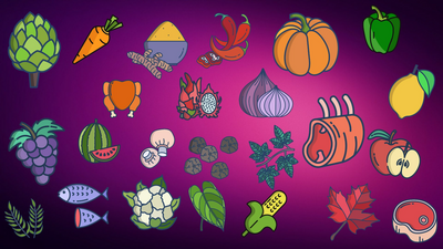 Vegies, Herbs And Meat Icon Pack 