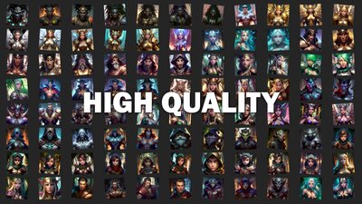 400 Fantasy Hero Portraits Vol. 1 