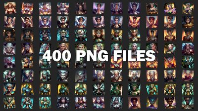 400 Fantasy Hero Portraits Vol. 1 