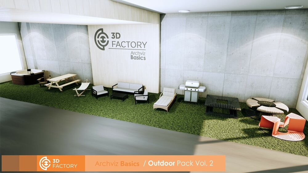 ArchViz Basics - Outdoor - Pack Vol.2 