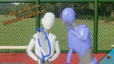 Tenniswoman animations (Motion Cast#01 Vol.1) 