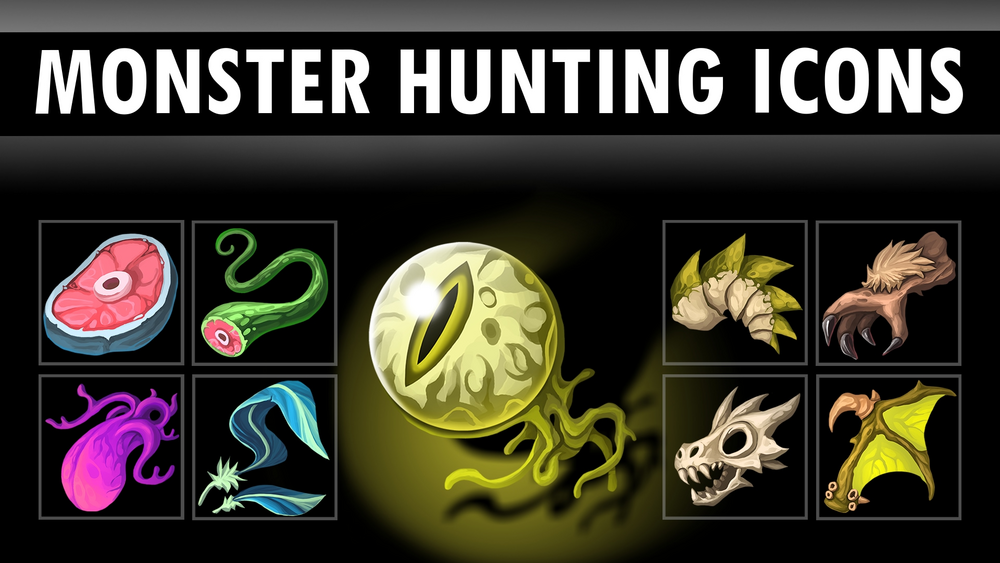 Monster Hunting Icons 