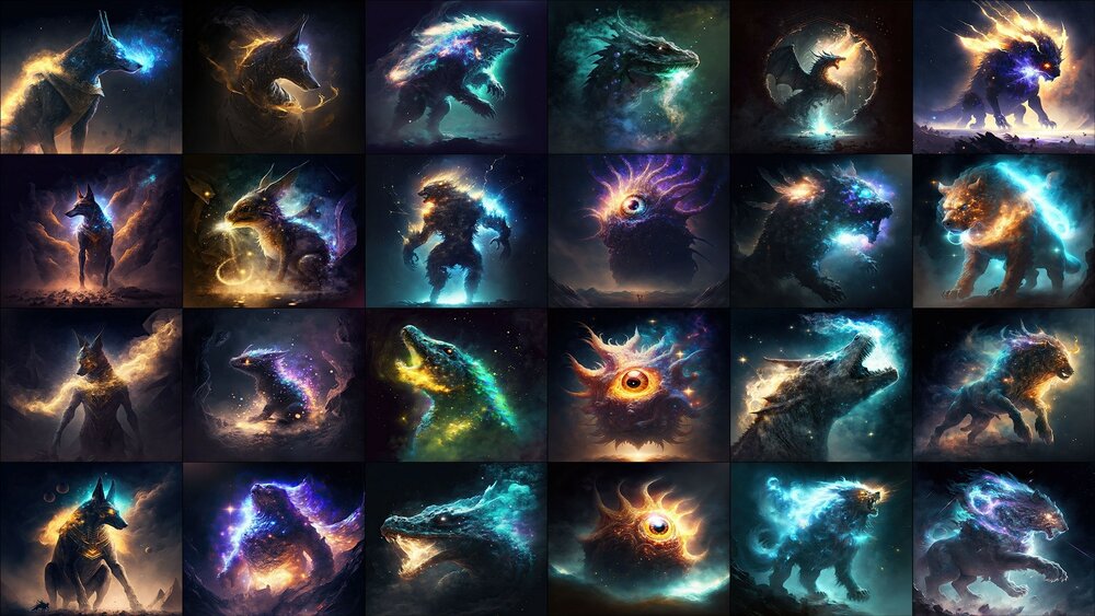 Galaxy Dust - Fantasy Creatures 2 - FPS / RPG / Icon Bundle 