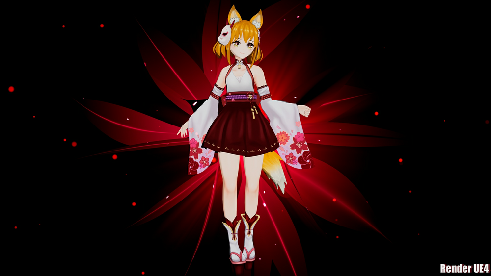 Anime Girl Fox 