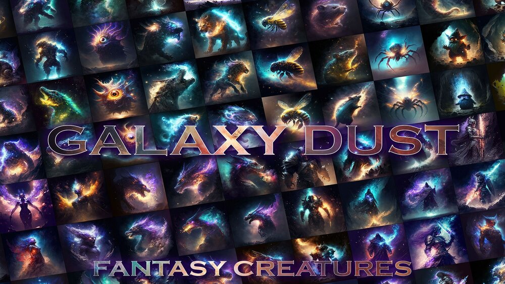 Galaxy Dust - Fantasy Creatures 2 - FPS / RPG / Icon Bundle 